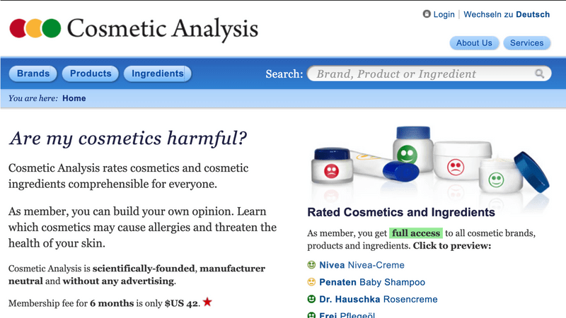 cosmetic analysis